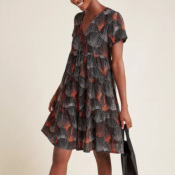 Anthropologie Maeve Harper Tunic Dress size small firework print - Picture 1 of 6